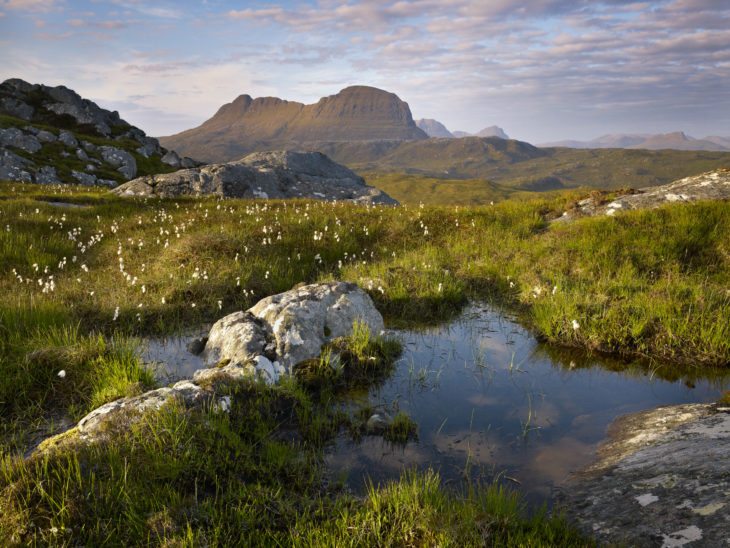 Suilven in the early summer morning, Assynt, Scotland.