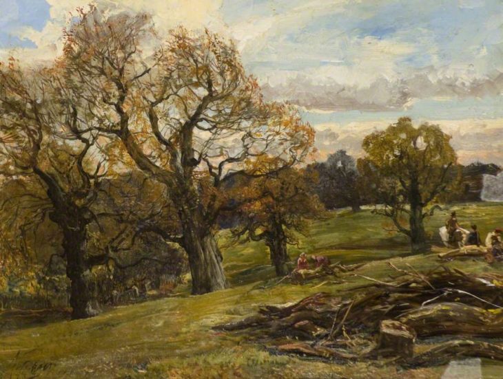 Fraser, Alexander, 1827-1899; Cadzow Forest © Painting courtesy of Art UK
