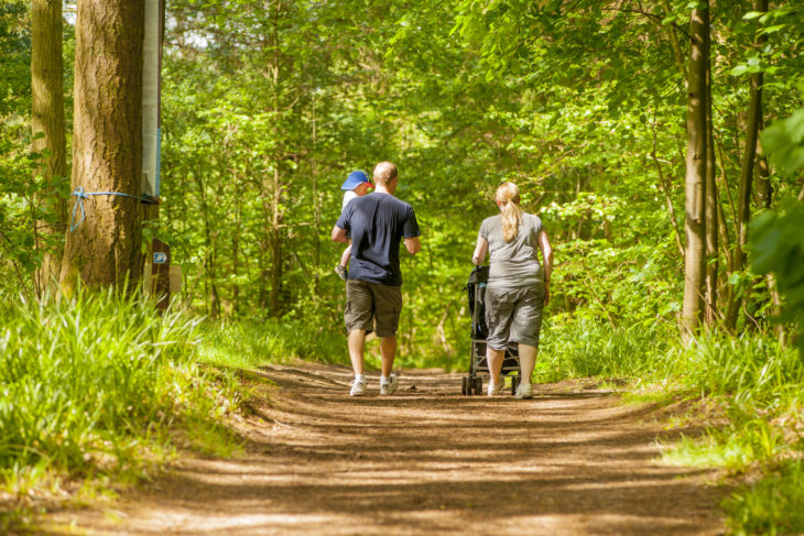 A family exploring the reserve © Paul Watt