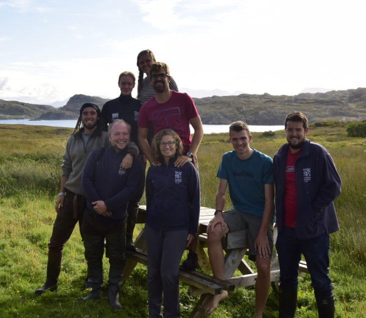 Volunteers on Handa ©Scottish Wildlife Trust 