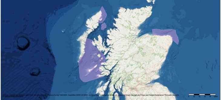 Map of proposed Marine Protected Areas © Marine Scotland 