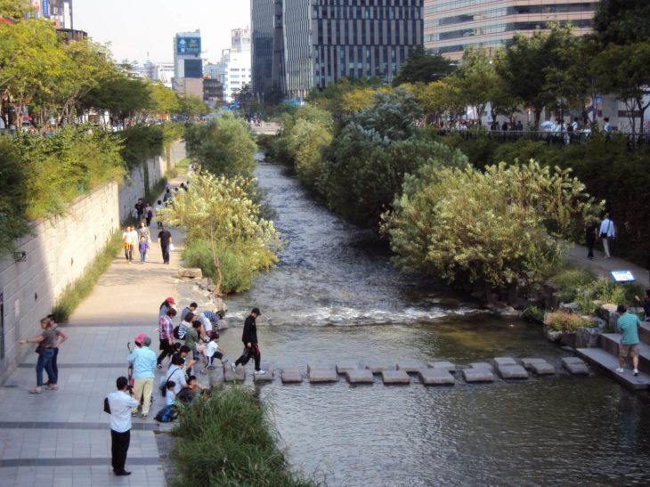This river in Seoul was once covered by a motorway © Jonny Hughes