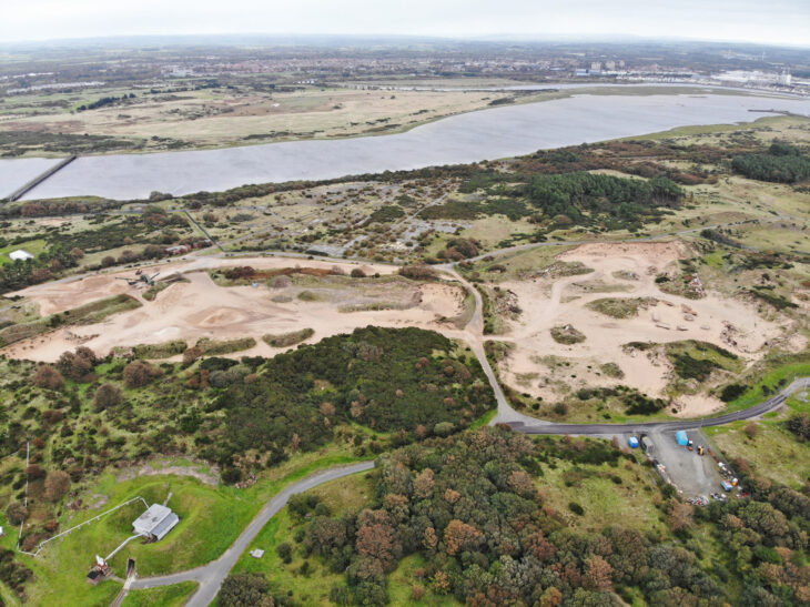 Sand extraction is taking place over five separate sites at Ardeer