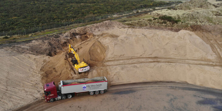 Sand extraction at Ardeer