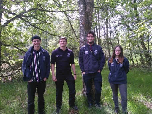 Species Protection Team; Johnny, Andy, Nick and Jane © Sara Rasmussen