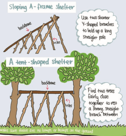 bushcraft shelter types