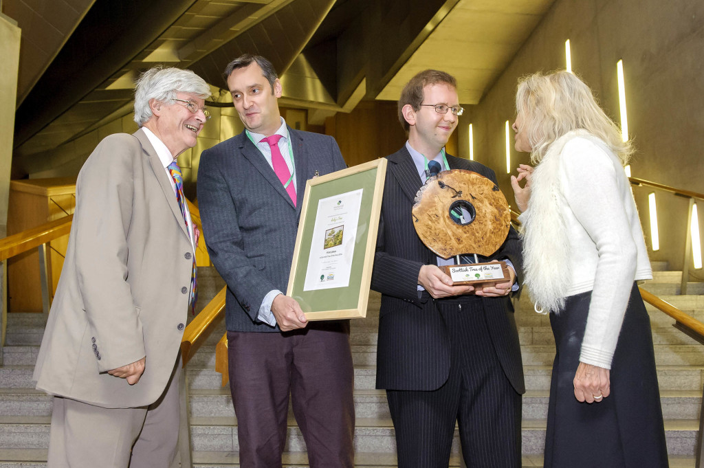 Left to right: Robin Harper, Jonathan Hughes, Jonathan Pinnick (Me), Annemiek Hoogenboom (Managing Director, People's Postcode Lottery) - © Helen Pugh Photography