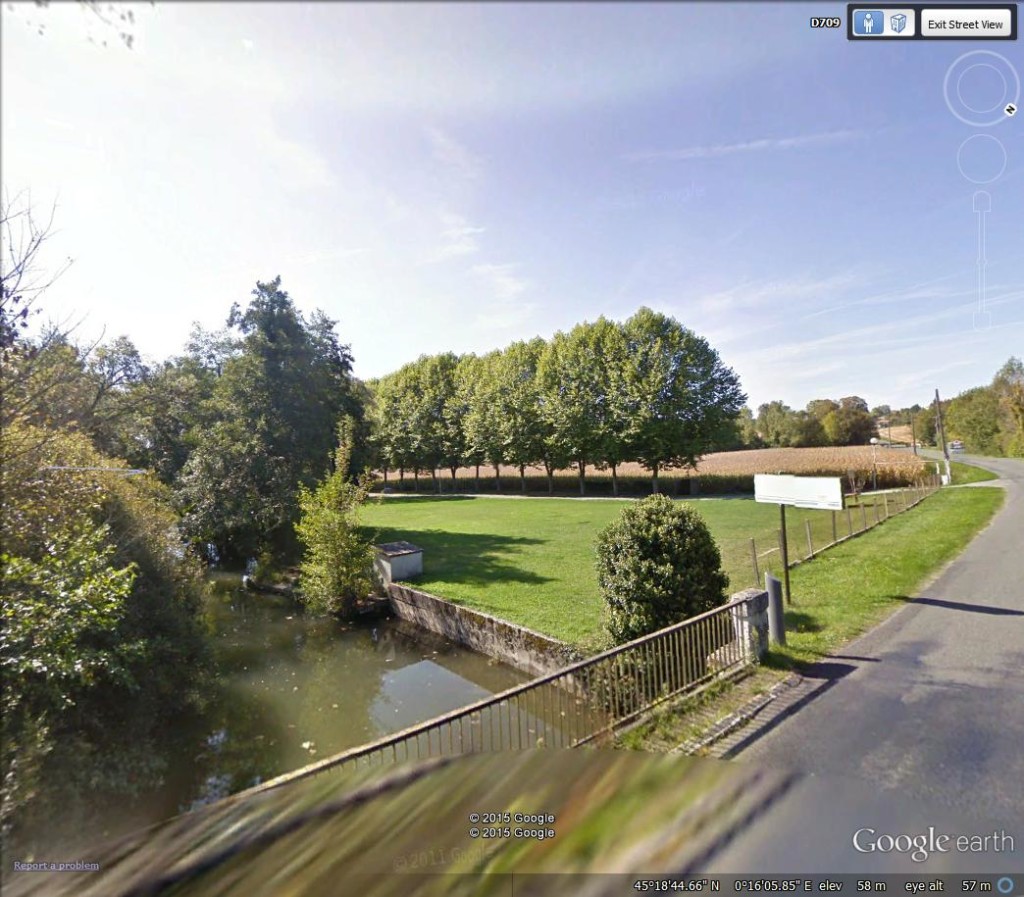 The River Lizonne (from Google Street View)