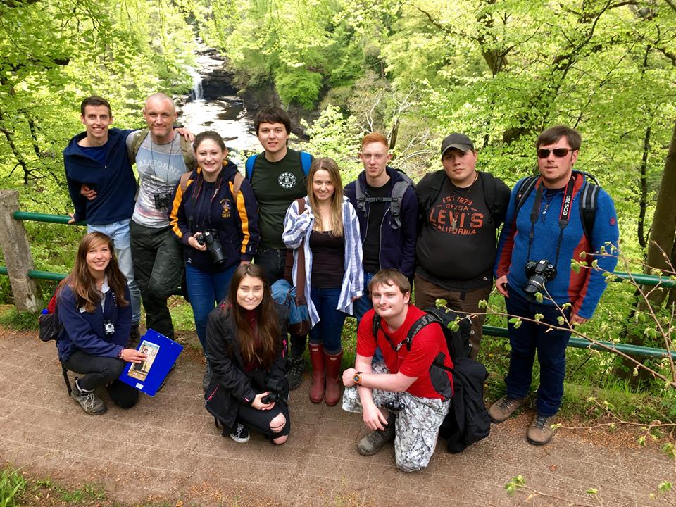 University of Salford Wildlife Society at Corra Linn (c) Richard Moore