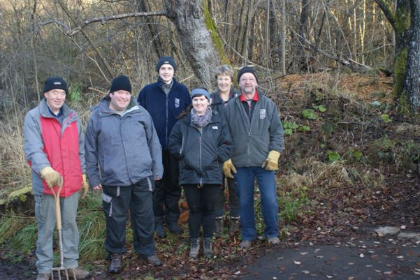 Tony Petty, Derek, William McLaren, Rebecca Crawford, Margaret Lancaster and Alex Thomson