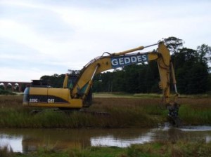 Excavating pools (c) Scottish Wildlife Trust